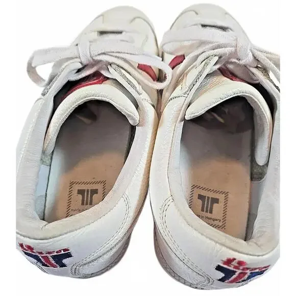 Tisza Compakt Tri Color Leather Sneakers EU 41 Hungary White Blue Red Size 7.5 Tisza Compakt Tri Color Leather Sneakers EU 41 Hungary White  main image 2